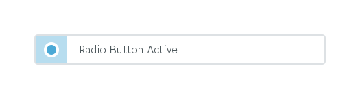Radio buttons active and inactive