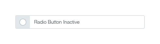 Radio buttons active and inactive