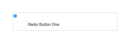 Radio button active